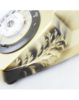 Lampe Téléphone Vintage Dorée