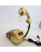 Lampe Téléphone Vintage Dorée