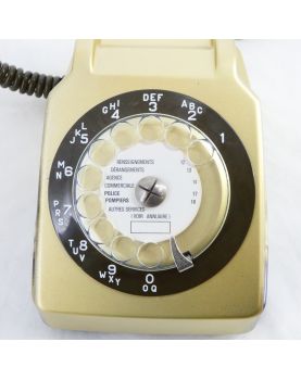 Vintage Golden Telephone Lamp