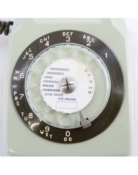 Lampe Téléphone Vintage Vert Olive