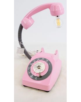 Lampe Téléphone Vintage Rose