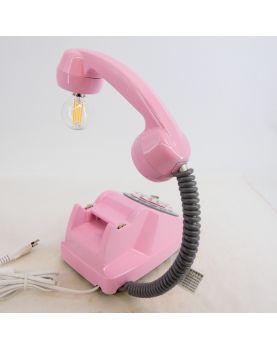 Lampe Téléphone Vintage Rose