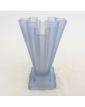 Vase en Verre Bleu Art Déco