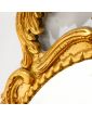 Oval Mirror with Gold Frame