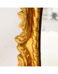 Oval Mirror with Gold Frame