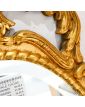 Oval Mirror with Gold Frame