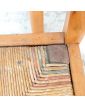 Set of 4 Pierre CRUEGE Straw Chairs