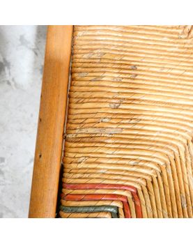 Série de 4 Chaises Paillées Pierre CRUEGE