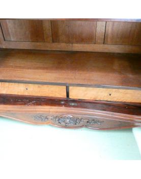 2-Door Rosewood Mirrored Wardrobe, Early 20th Century