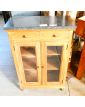 Petit Meuble Dessus Marbre 2 Portes Vitrées 2 Tiroirs