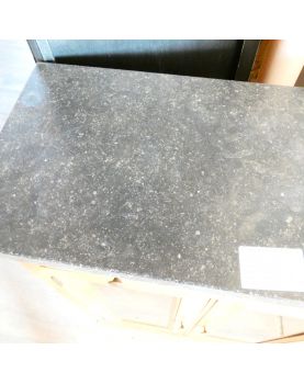 Small Marble Top Cabinet with 2 Glass Doors and 2 Drawers