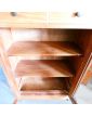 Small Marble Top Cabinet with 2 Glass Doors and 2 Drawers