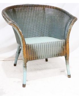 Fauteuil Bleu LLOYD LOOM