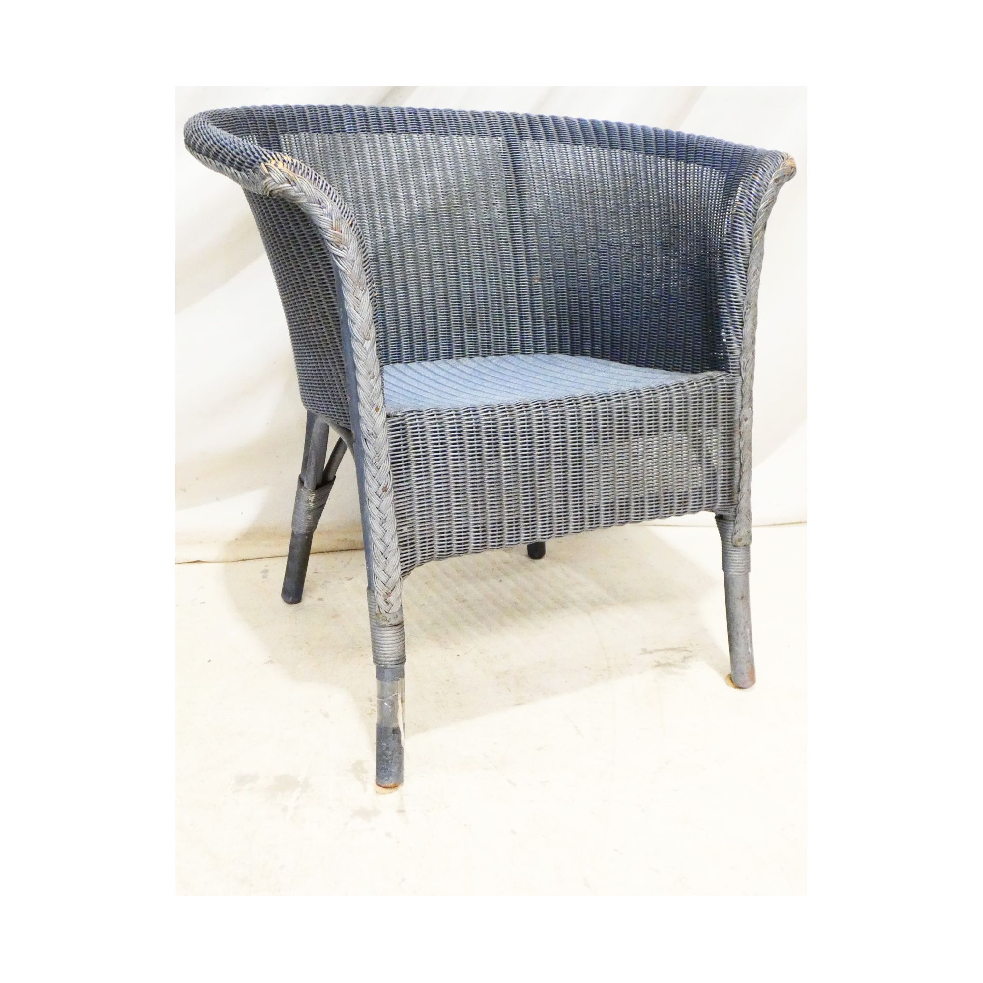 Fauteuil Bleu LLOYD LOOM Fauteuil Bleu LLOYD LOOM