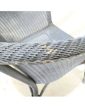 Fauteuil Bleu LLOYD LOOM