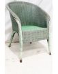 Fauteuil Tressé Vert Anglais