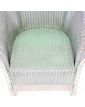 English Green Woven Armchair