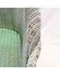 English Green Woven Armchair
