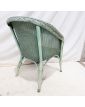 English Green Woven Armchair