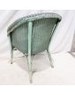 English Green Woven Armchair