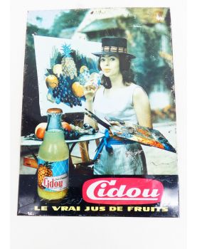 CIDOU Pineapple Juice Tin Sign
