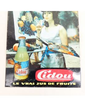 CIDOU Pineapple Juice Tin Sign