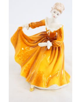 Sujet Elégante en Porcelaine Anglaise ROYAL DOULTON