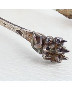 Pince à Sucre en Argent Minerve