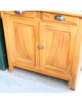 Small Parisian Patinated Sideboard 2 Doors 2 Drawers