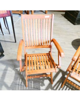 Paire de Fauteuils de Jardin Pliants en Teck