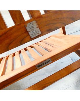 Paire de Fauteuils de Jardin Pliants en Teck