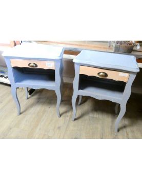Paire de Chevets 1 Tiroir 1 Niche
