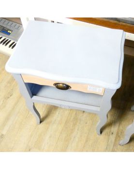Pair of 1-Drawer, 1-Niche Bedside Tables