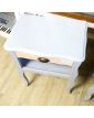 Pair of 1-Drawer, 1-Niche Bedside Tables