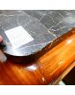 Art Deco 4-Door Sideboard with Black Marble Top and Key
