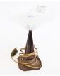 Lampe Art Déco avec Opaline Opalescent et Piétement en Fer Forgé