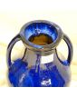 Large Blue Vase with 2 Handles