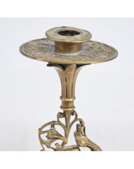 Small Candle Holder with Dragon Decor
