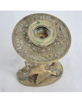 Small Candle Holder with Dragon Decor