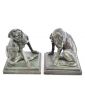 Pair of Small Bronze Dog Figures Signed C.VALTON
