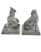 Pair of Small Bronze Dog Figures Signed C.VALTON