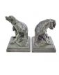 Pair of Small Bronze Dog Figures Signed C.VALTON