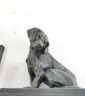 Pair of Small Bronze Dog Figures Signed C.VALTON