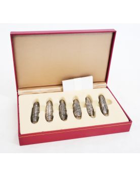 Petit Coffret de 6 Portes Menus Plumes