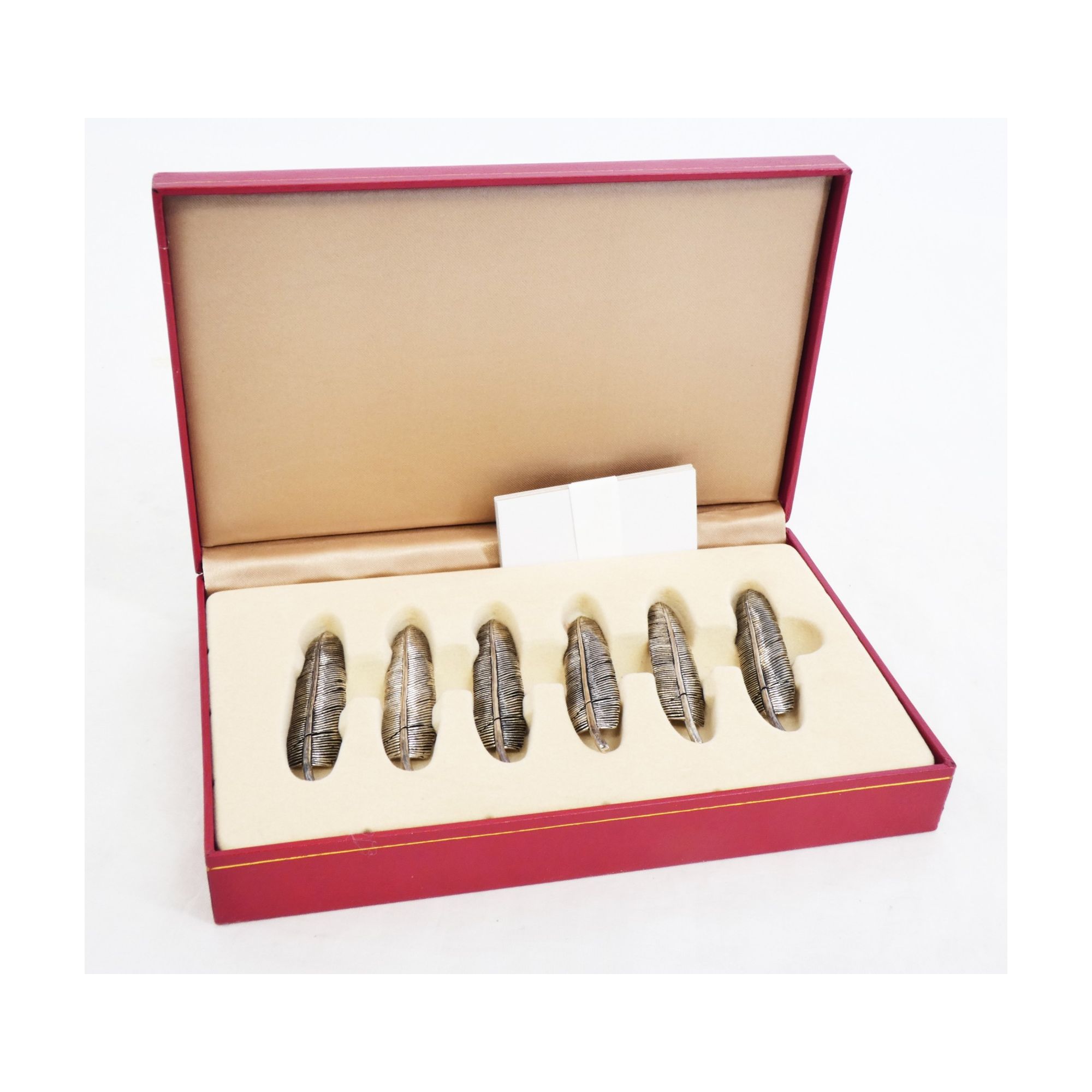 Petit Coffret de 6 Portes Menus Plumes Petit Coffret de 6 Portes Menus Plumes