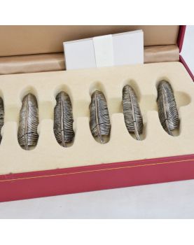 Petit Coffret de 6 Portes Menus Plumes