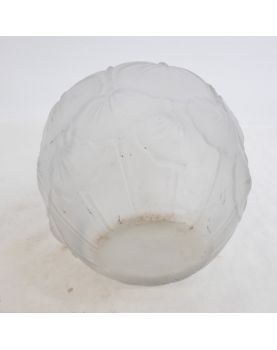 Vase en Verre Dépoli Art Déco