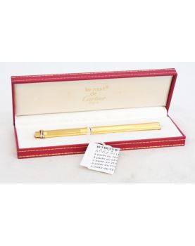Stylo Plume Cartier Plaqué Or