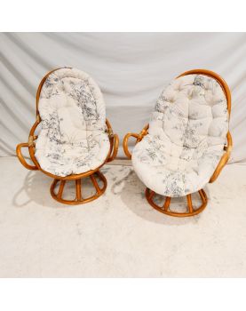 Paire de Fauteuils en Rotin