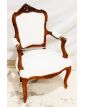 Fauteuil Relooké Moumoute Blanche